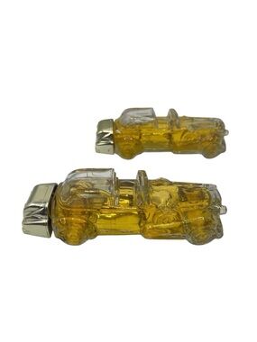 Vintage Avon Solid Gold Cadillac Decanters Car Shape Bottles 1970’s After Shave